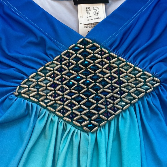 Blue floor length skirt - Picture 4 of 7